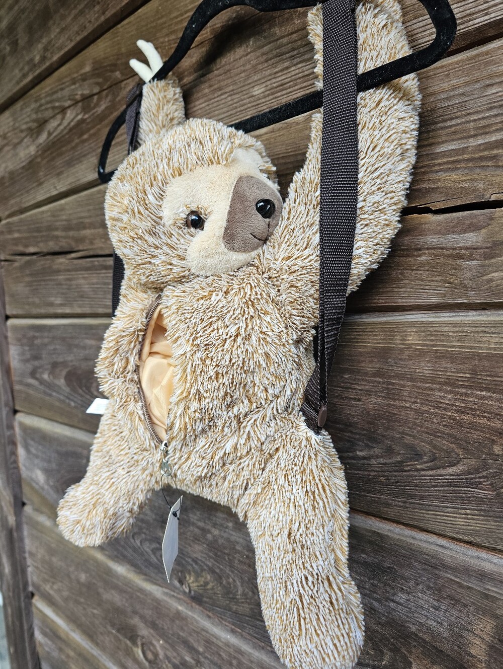 NWT Brother Sister Design Studio Plush Sloth Backpack Stuffed Animal Adjustable